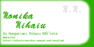 monika mihaiu business card